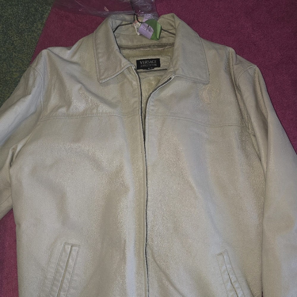 Versace Men's Cream Jacket XL